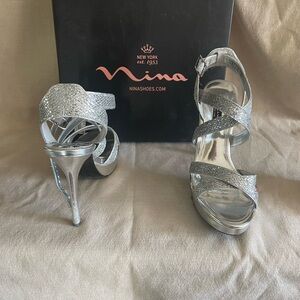 Silver sandals